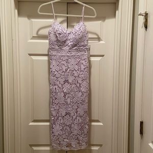 Lavender lace dress
